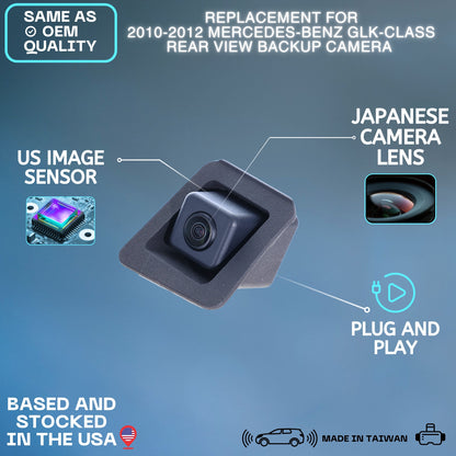Backup Camera Replaces for 2010 2011 2012 Mercedes-Benz GLK-Class OE Part # 2048206497 2048205697