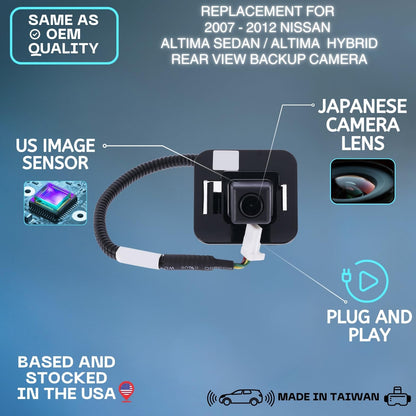Backup Camera Replaces for 2007-2012 NISSAN ALTIMA SEDAN/ALTIMA HYBRID