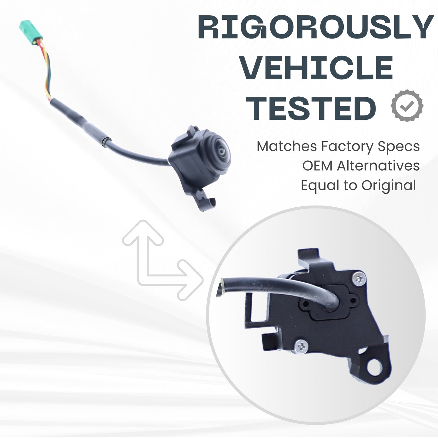 Right Side View Backup Camera Replaces for 2021 2022 2023 2024 Toyota Camry North America Built/Camry Hybrid OE Part # 8679006190 86790-06190