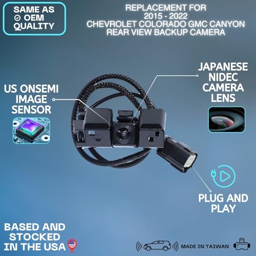 Backup Camera Replaces for 15 16 17 18 19 20 21 22 Chevrolet Colorado GMC Canyon