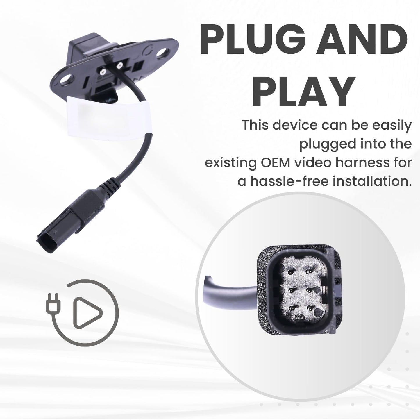 Backup Camera Replaces for 12-14 Toyota Camry 86790-06031 86790-06030