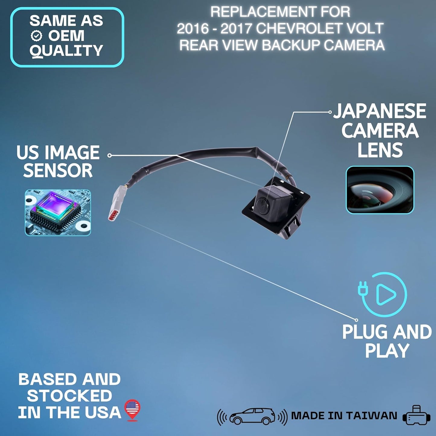 Backup Camera Replaces for 16-17 Chevrolet Volt 23320691 23443953