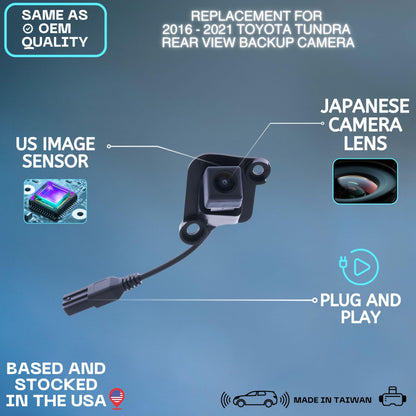 Backup Camera Replaces for 16-21 Toyota Tundra 86790-0C021 86790-0C040