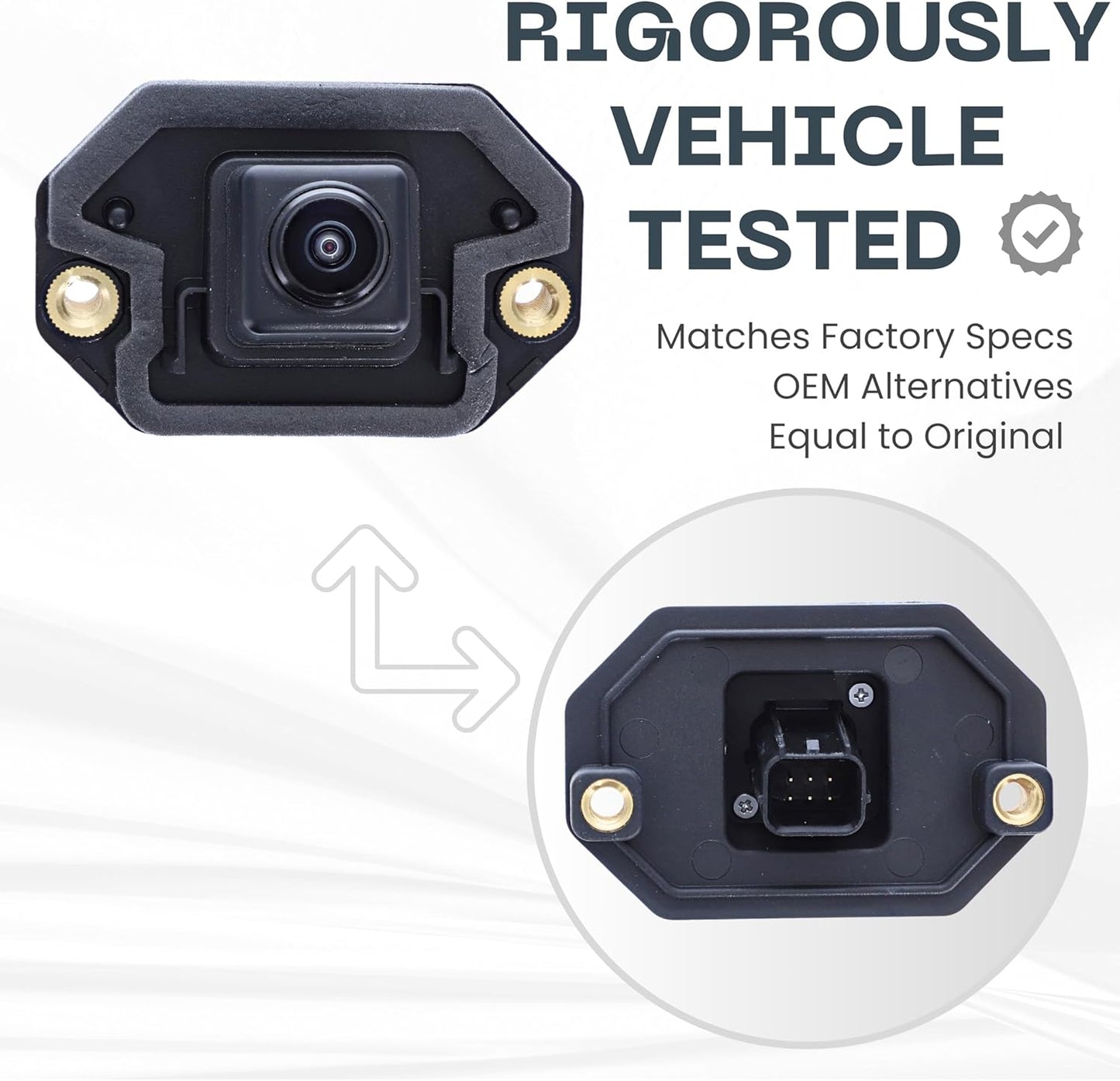 Backup Camera Replaces for 2018 2019 2020 2021 2022 2023 Nissan Kicks SR Model OE Part # 284425RA2A 284425RA0A 284425RA3C 284425RA3A (28442-5RA2A 28442-5RA0A 28442-5RA3C 28442-5RA3A)