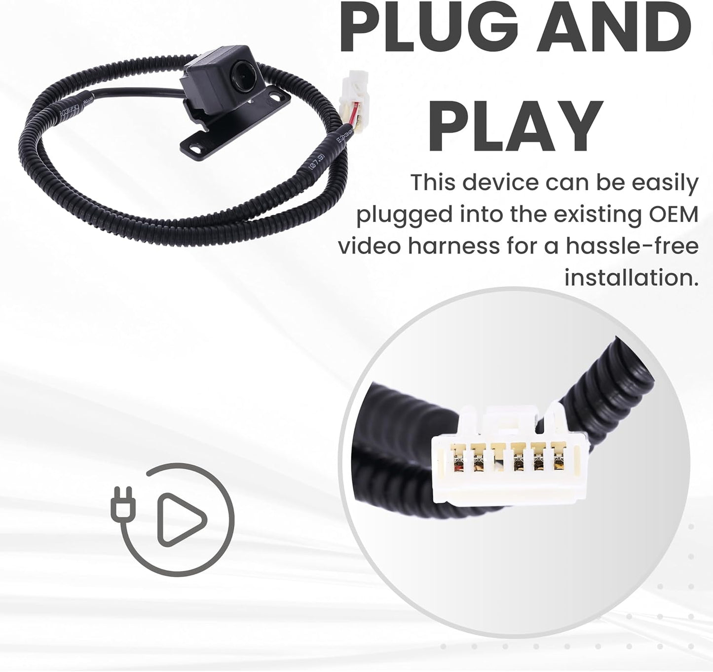 Backup Camera Replaces for 08-12 Honda Accord 08A21-6K1-370 08A77-6K1-000