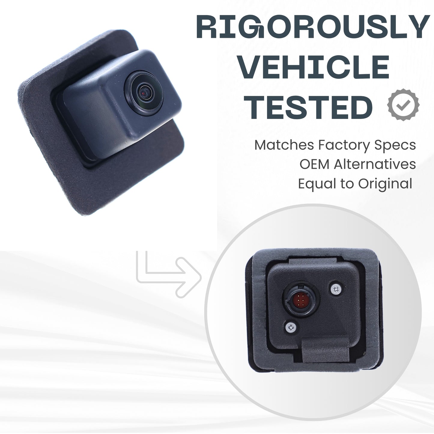 Backup Camera Replaces for 2007 2008 2009 2010 2011 2012 Mercedes-Benz GL-Class OE Part # 1648201497 1648200297 1648201497 1648201597